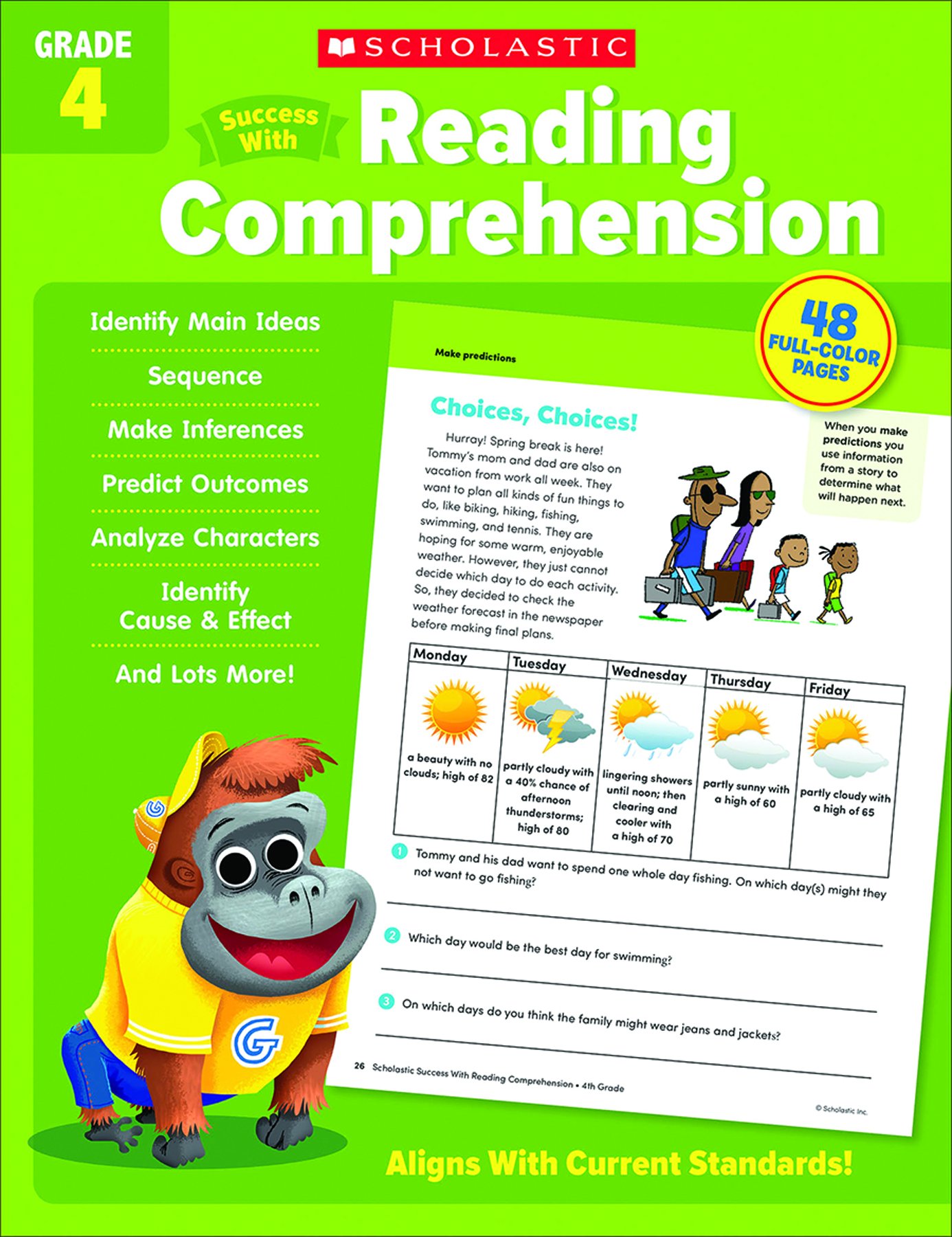 Scholastic Success With Reading Comprehension, Grade 4 SC-735545