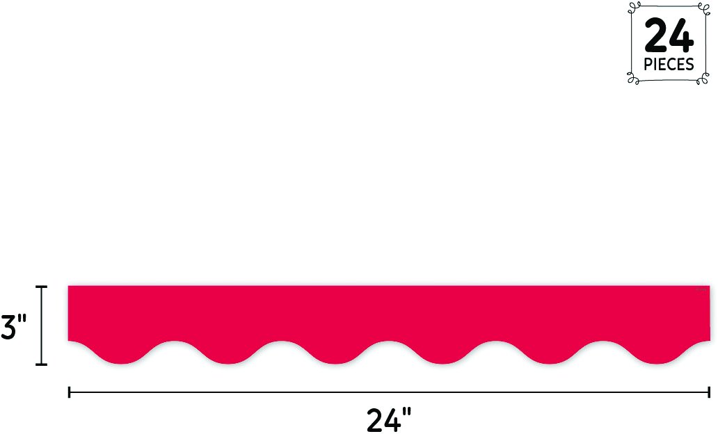 Core Decor Red Wavy EZ Border - CTP11063