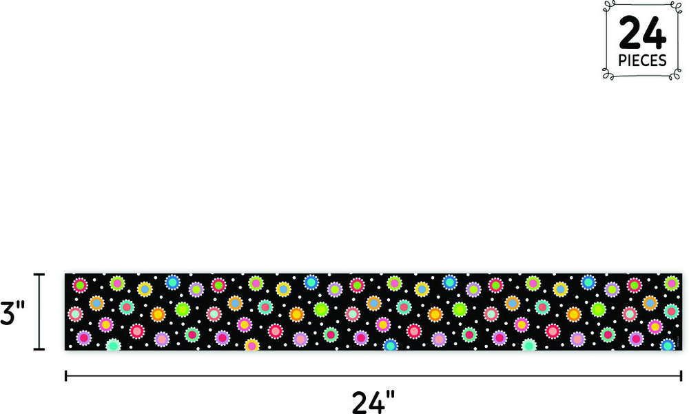 Core Decor Dotted Dots on Black EZ Border
