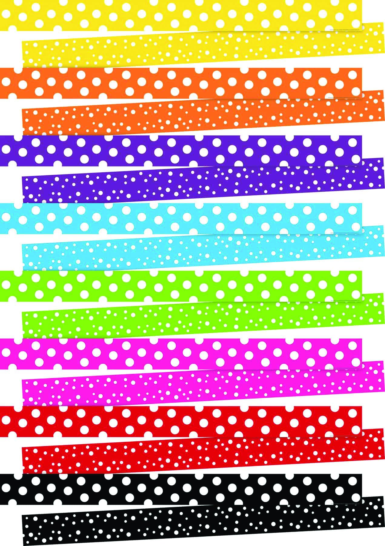 Dot-to-Dot Double-Sided Borders, Set of 8 Barker Creek® BKC4432