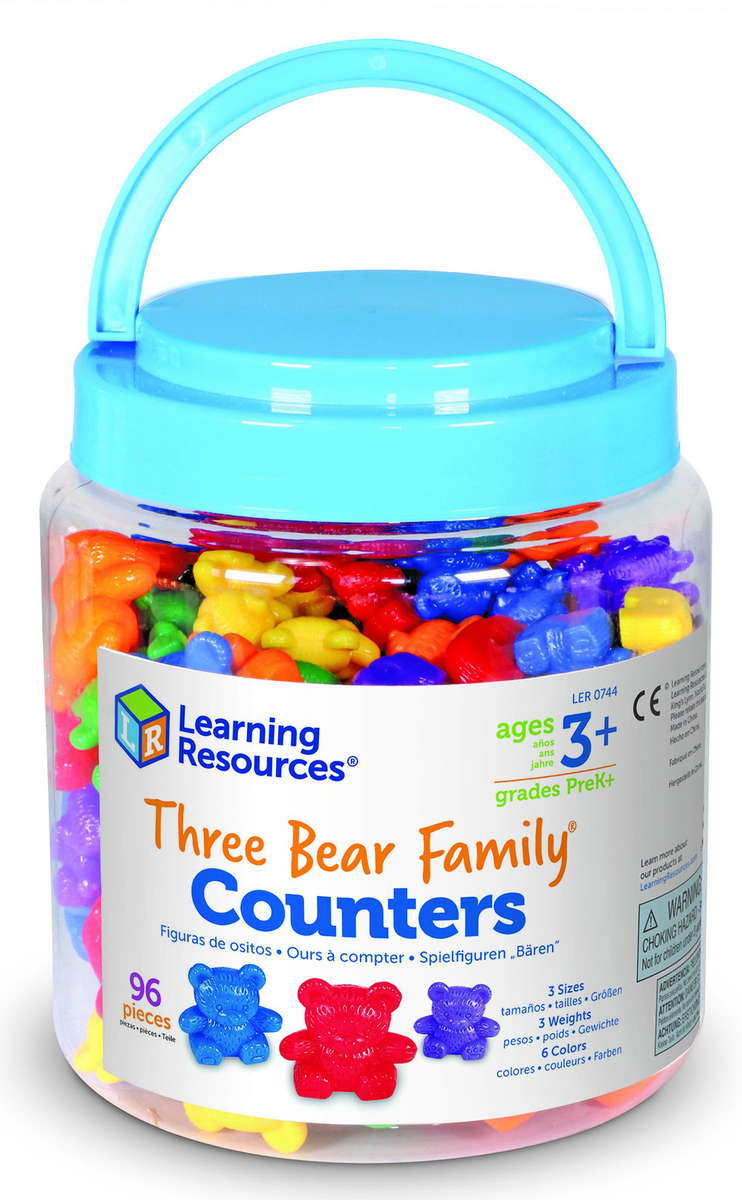 Three Bear Family® Counters, Set of 96 Learning Resources®LER0744