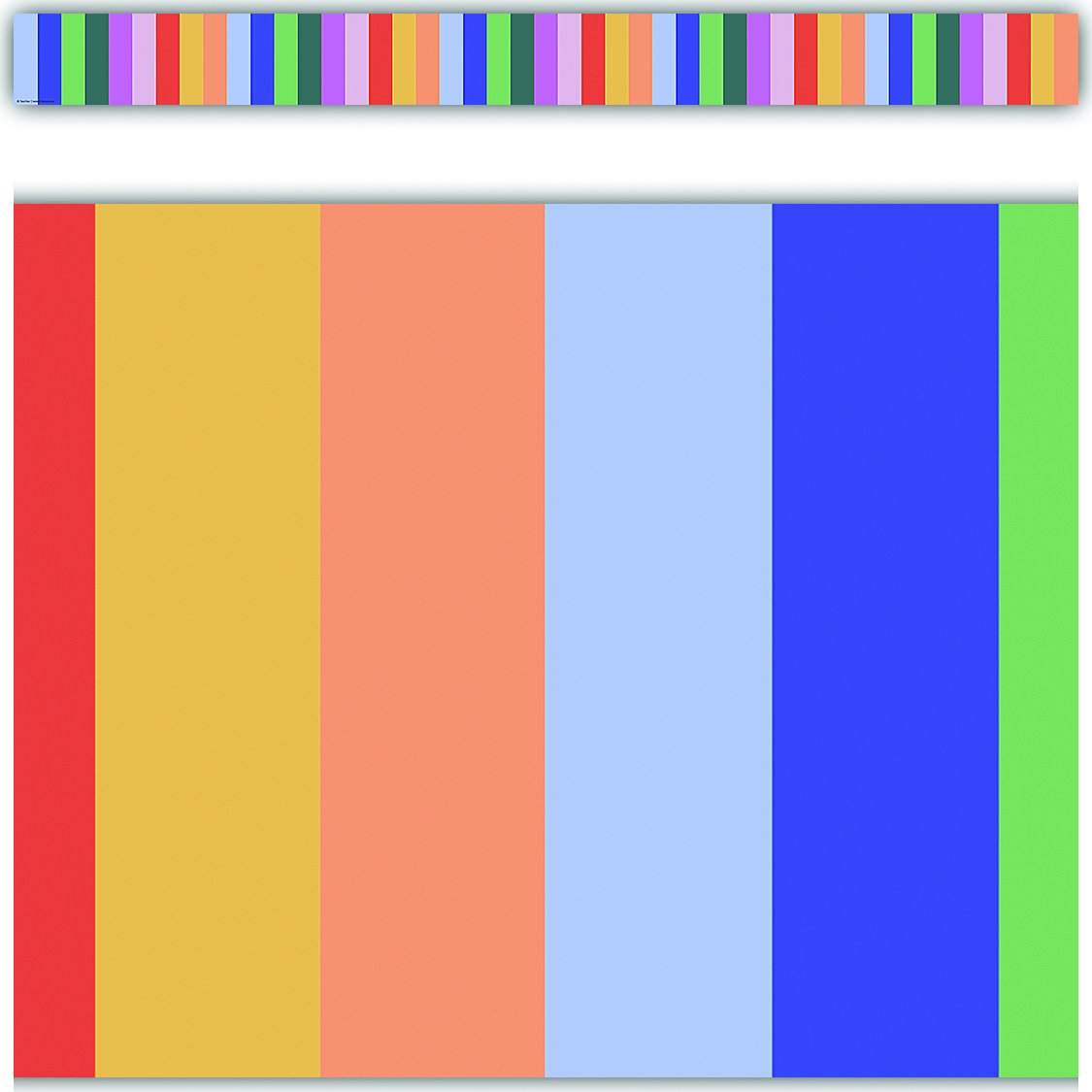 Color Crush Stripes Straight Border Trim TCR9372