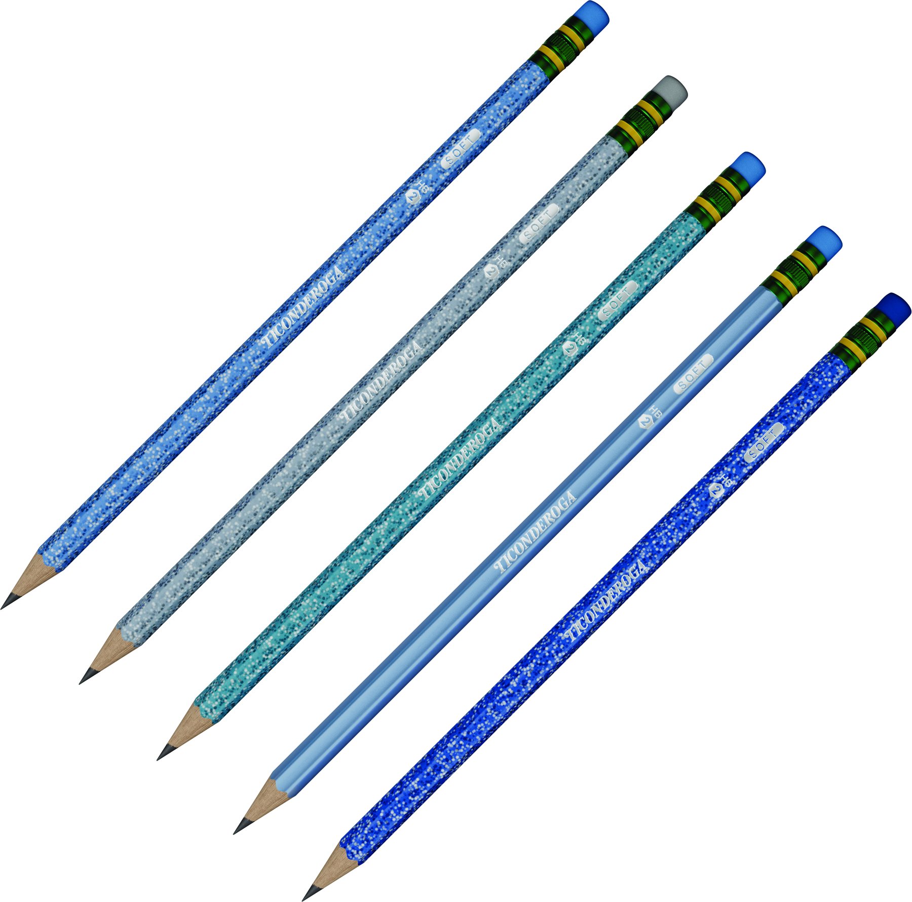 Ticonderoga Arctic Blue # 2 Pencil Assortment, 18 count