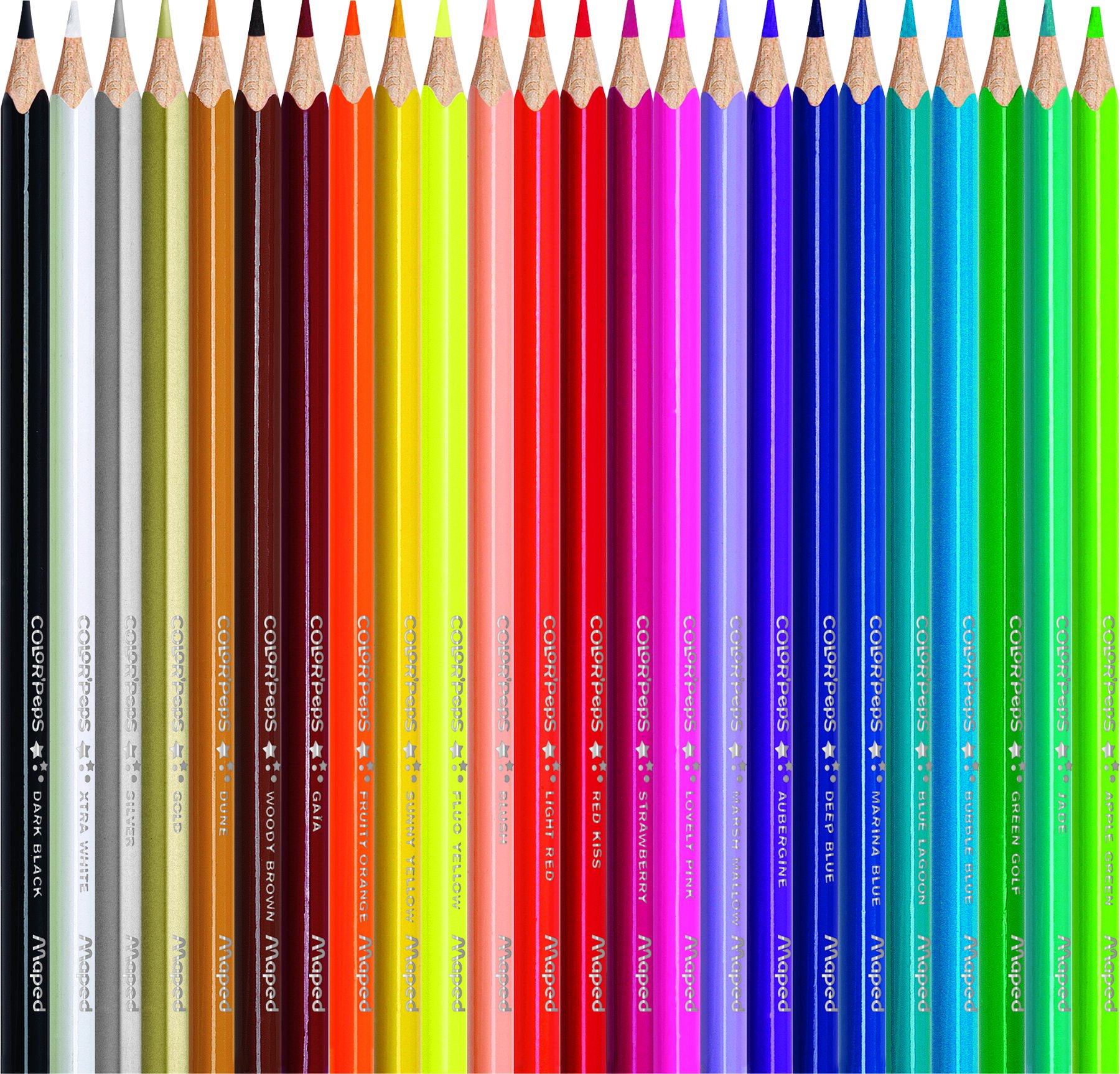 Maped® Triangular Colored Pencils, 24 colors MAP832046ZV