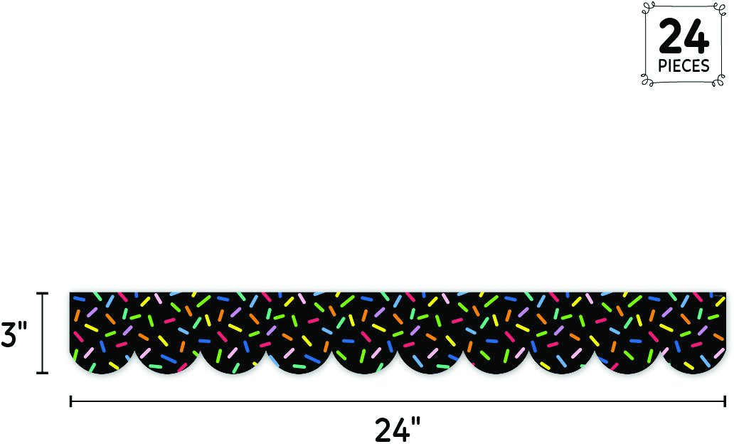 Color Crush Stripes Straight Border Trim TCR9372