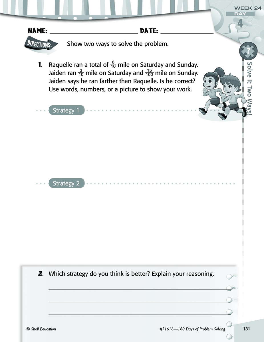 180 Days of Problem Solving for Fourth Grade SEP51616