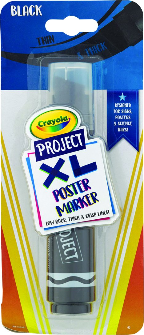 Crayola® Project XL Poster Marker, Black, Single BIN58-8360