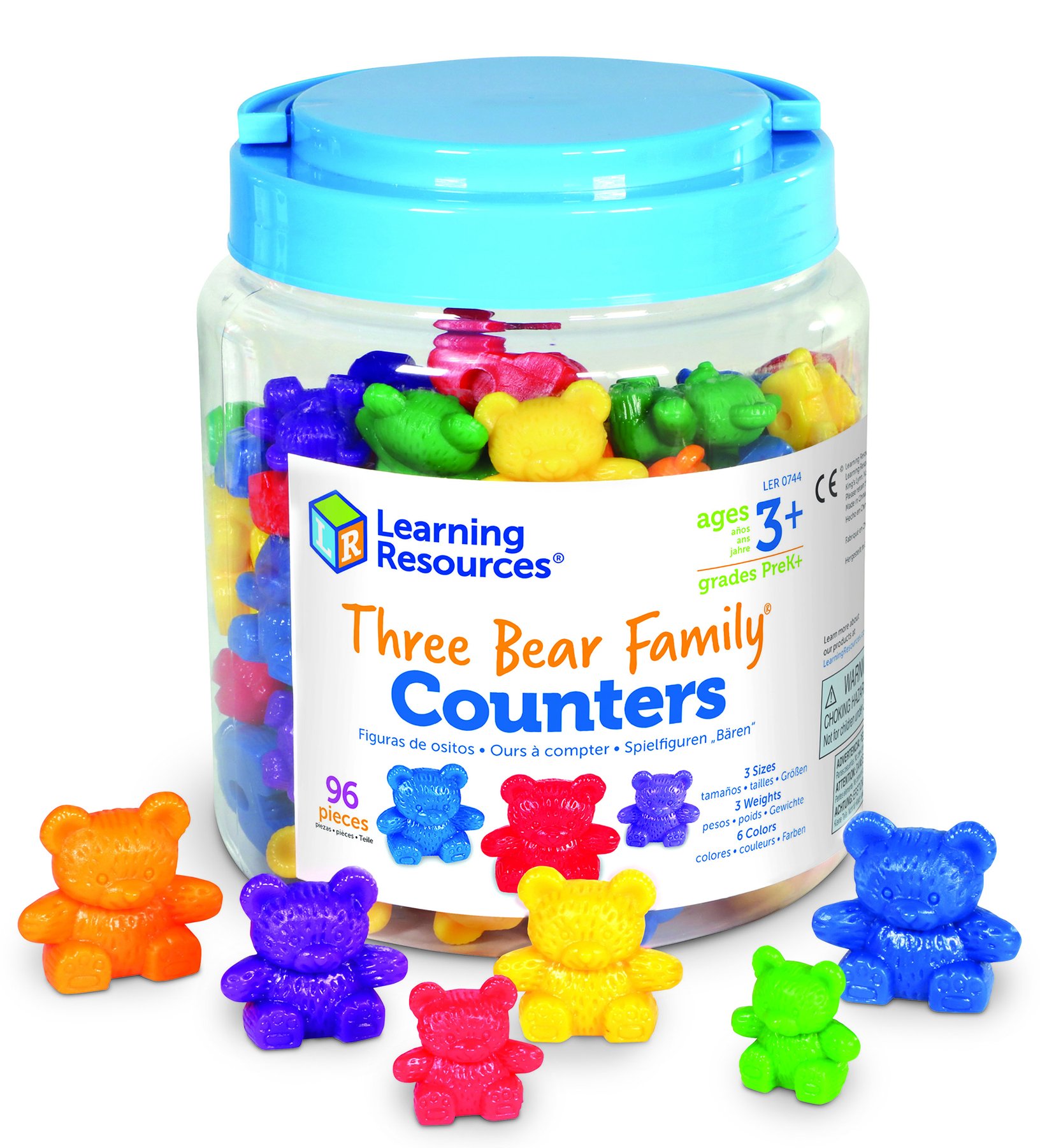 Three Bear Family® Counters, Set of 96 - Learning Resources® - LER0744