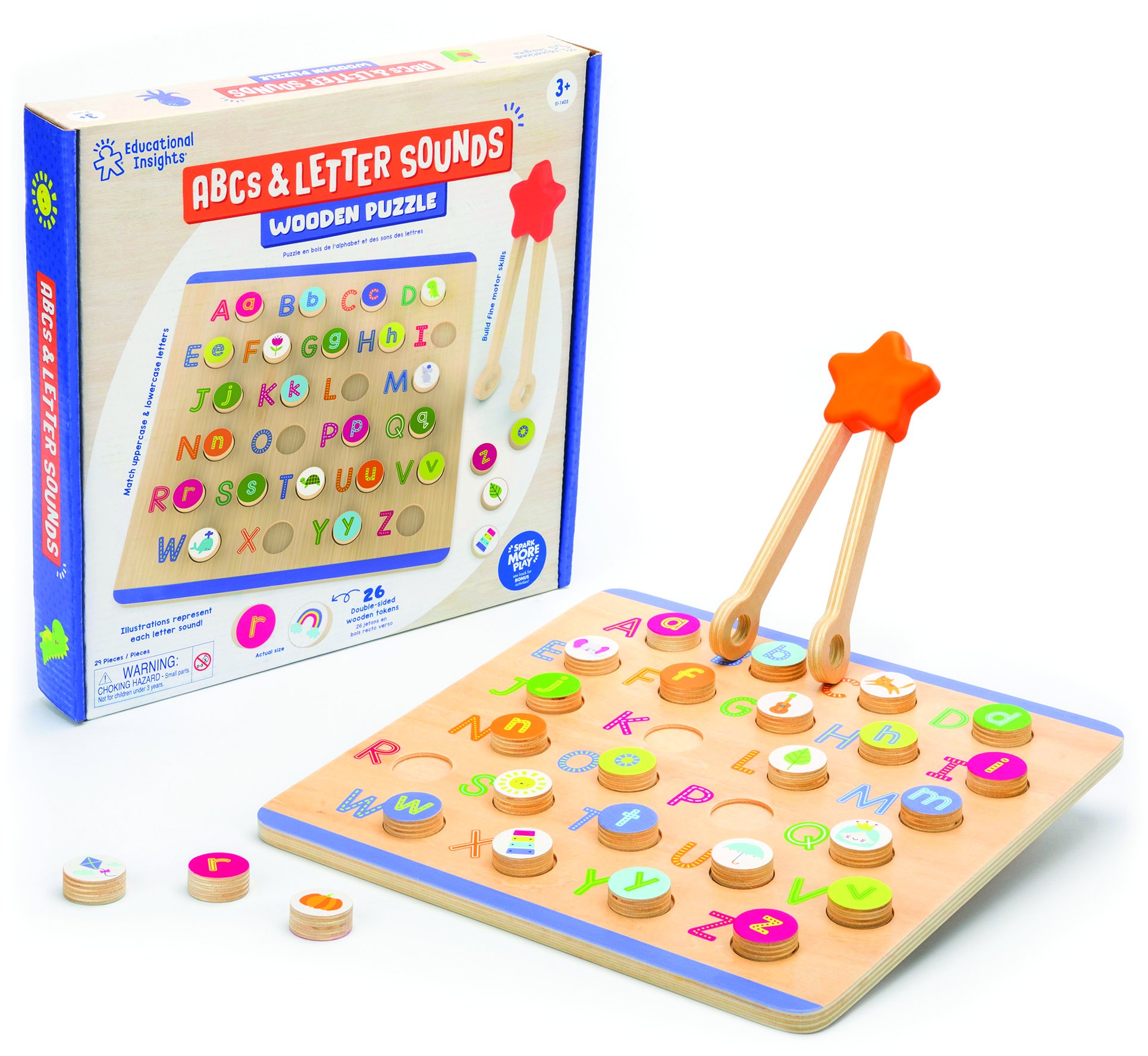 ABCs & Letter Sounds Wooden Puzzle - Educational Insights® - EI-1405