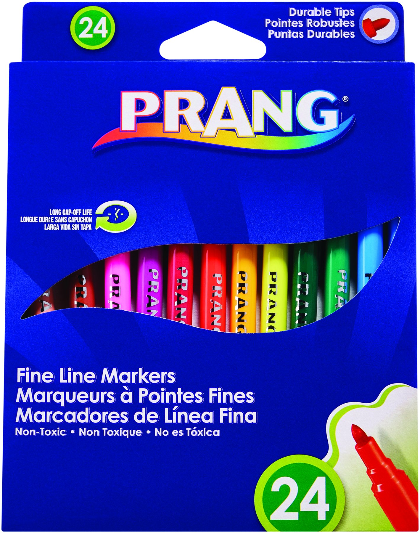 Prang Classic Art Markers, Fine Line, 24 Colors