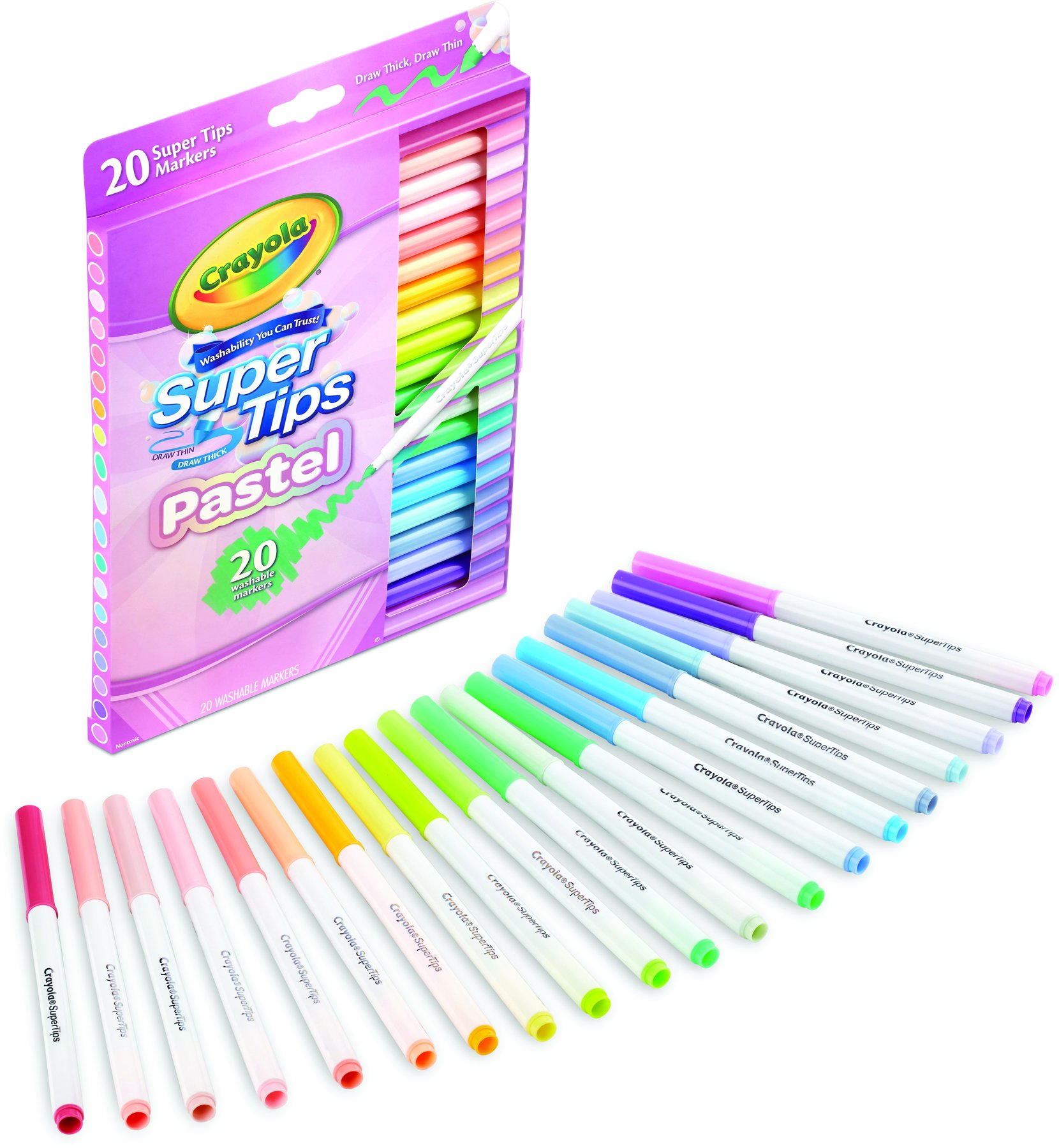 CRA-Z-ART 50CT SUPERTIP MARKERS, BOX, WM PDQ - (7/14) - 01328WM-14