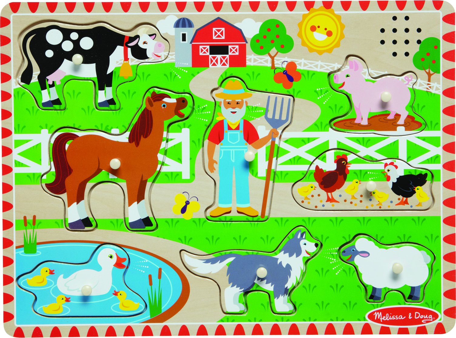 Old MacDonald's Farm Sound Puzzle With Light-Activated Sound Effect
