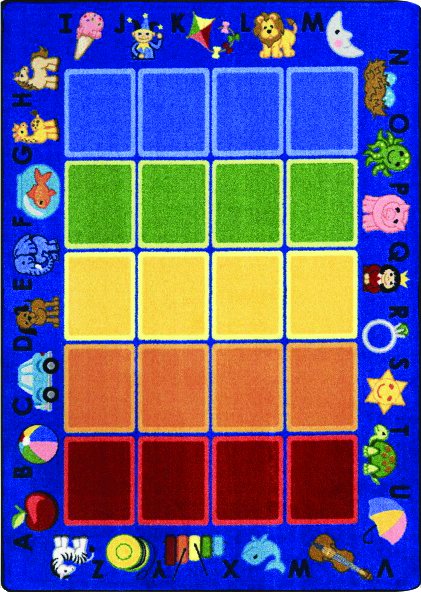 Smiley ABC's™ Rug, 7'6