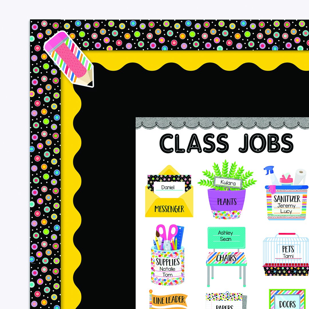Core Decor Dotted Dots on Black EZ Border® CTP11153