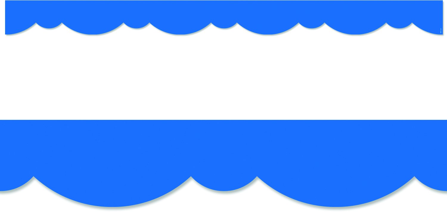 Bordersページ Royal Blue Stylish Scallops Border EZ Border® - Creative Teaching P